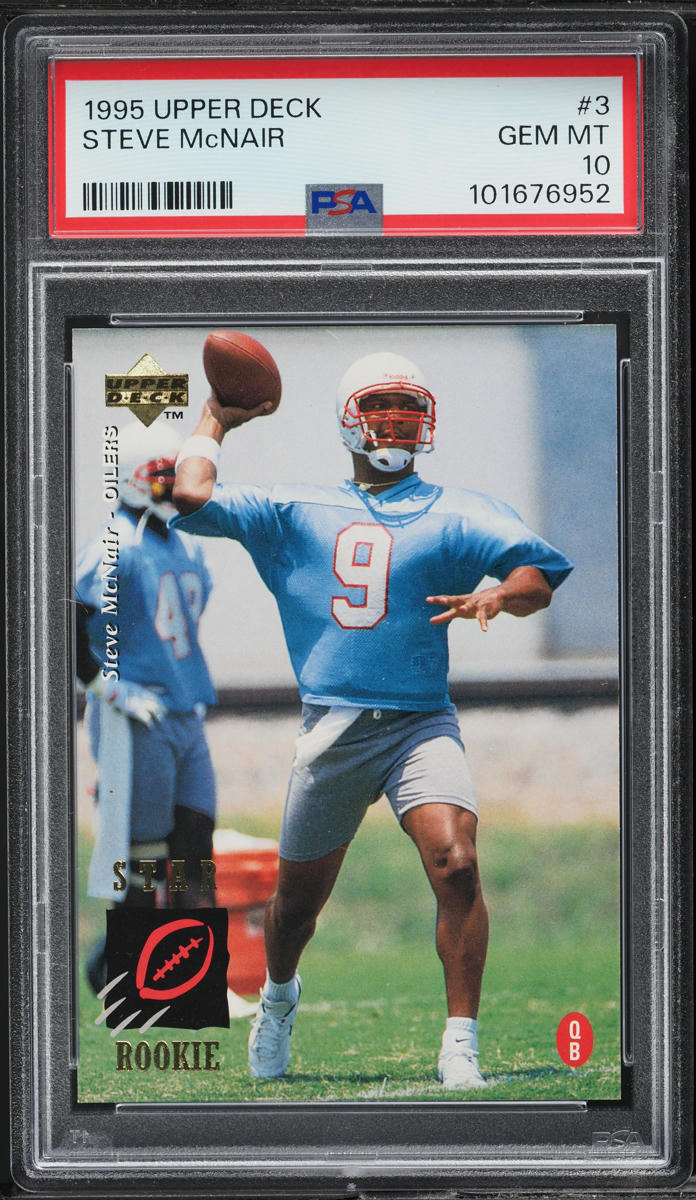 1995 Upper Deck Football Steve McNair ROOKIE #3 PSA 10 GEM MINT