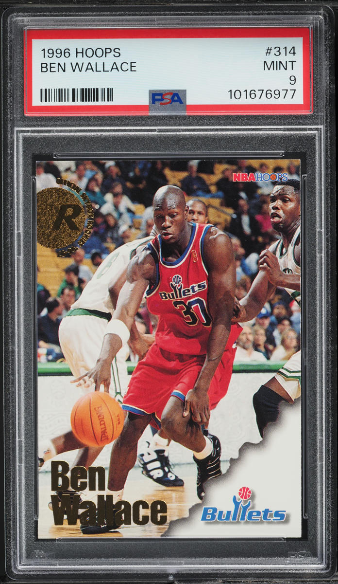 1996 Hoops Ben Wallace ROOKIE #314 PSA 9 MINT