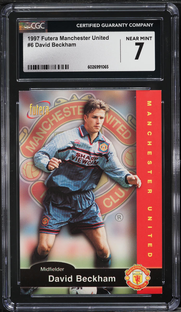 1997 Futera Manchester United David Beckham ROOKIE #6 CGC 7 NRMT