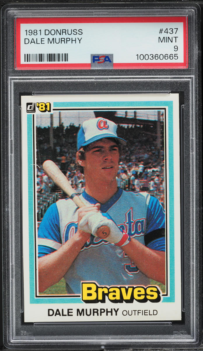 1981 Donruss Dale Murphy #437 PSA 9 MINT