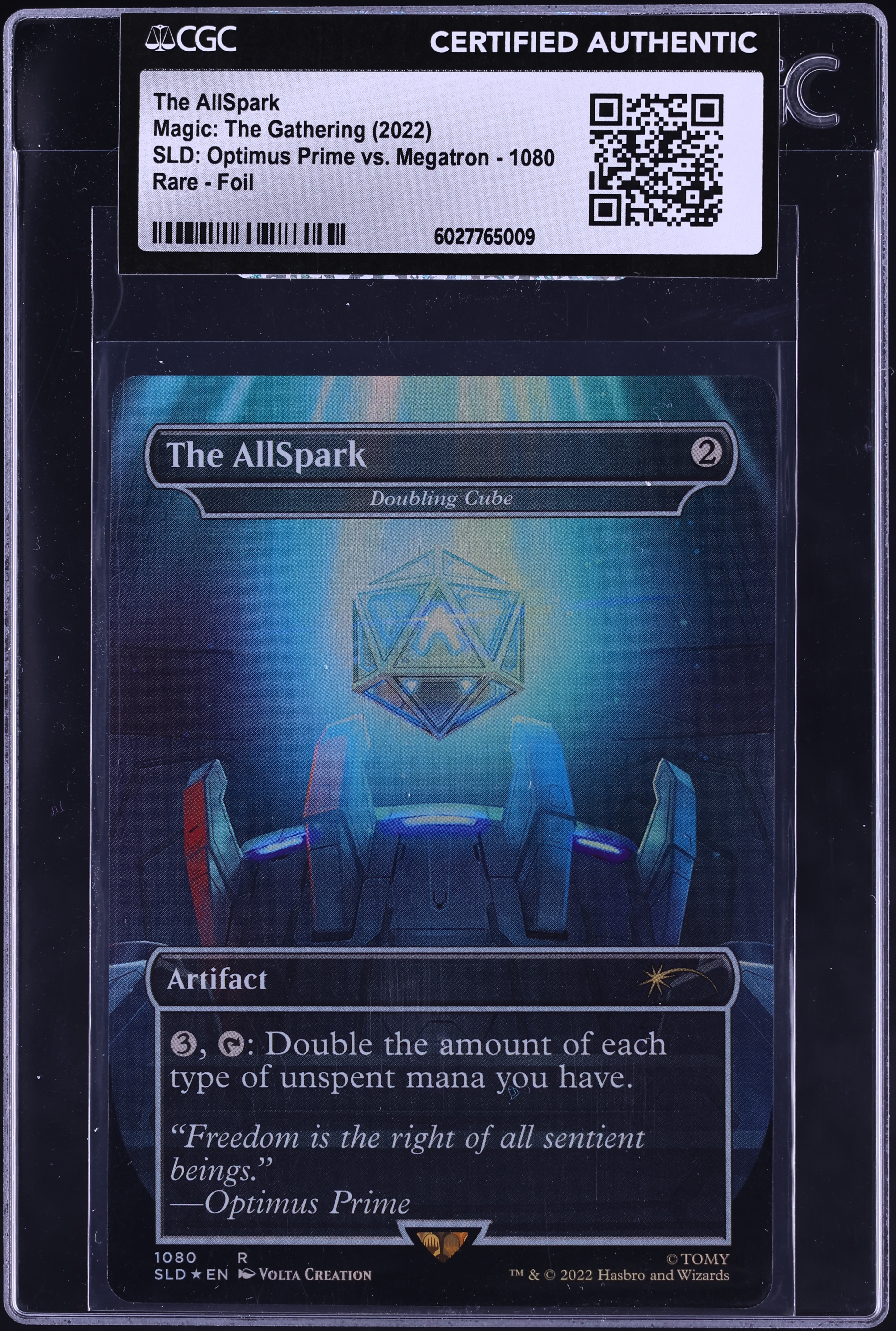 2022 MTG SLD: Optimus Prime Vs. Megatron Foil The AllSpark #1080