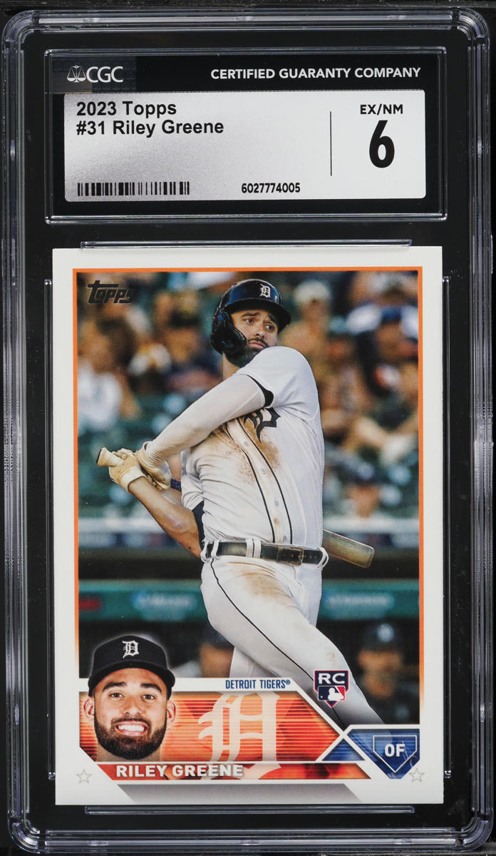 2023 Topps Riley Greene ROOKIE #31 CGC 6 EXMT