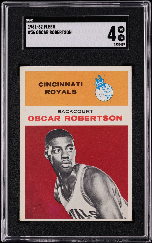1961 Fleer Basketball Oscar Robertson ROOKIE #36 SGC 4 VGEX