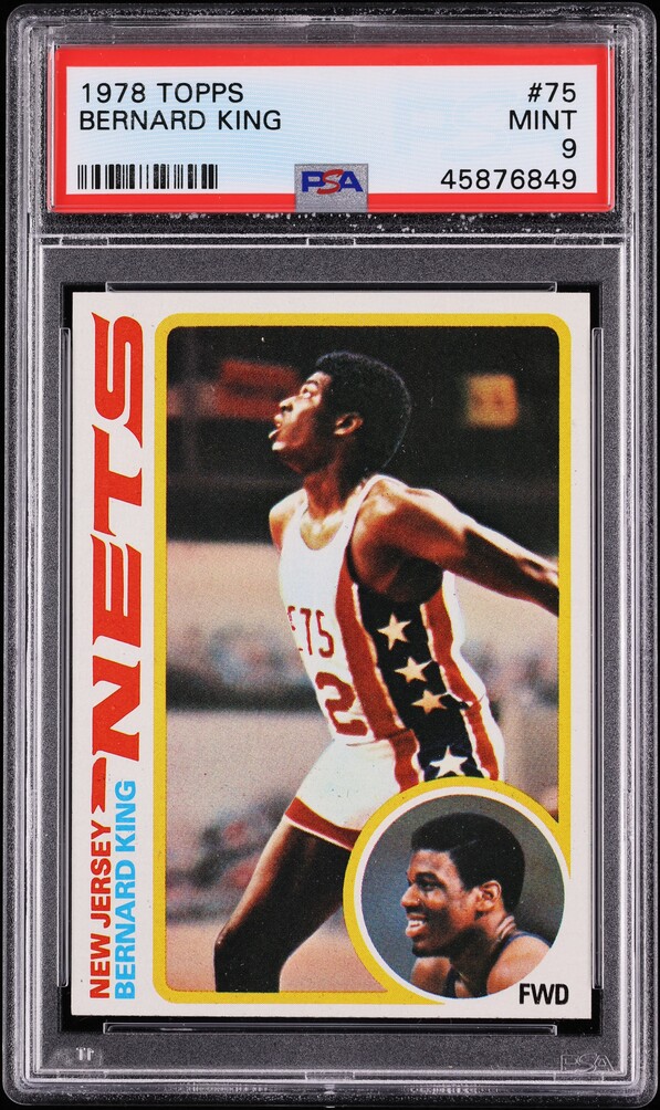 1978 Topps Basketball Bernard King ROOKIE #75 PSA 9 MINT