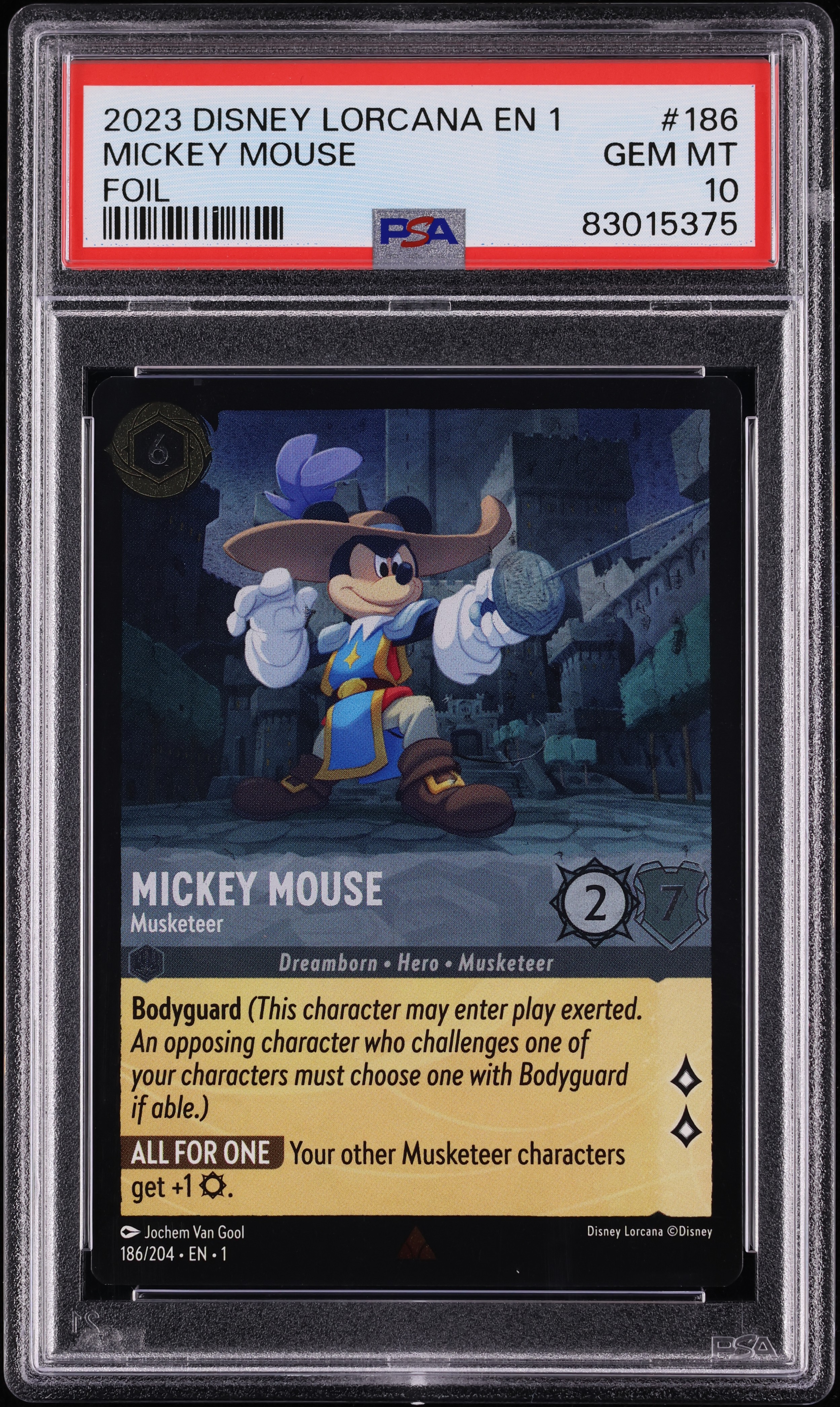 2023 Disney Lorcana En 1 The First Chapter Foil Mickey Mouse #186