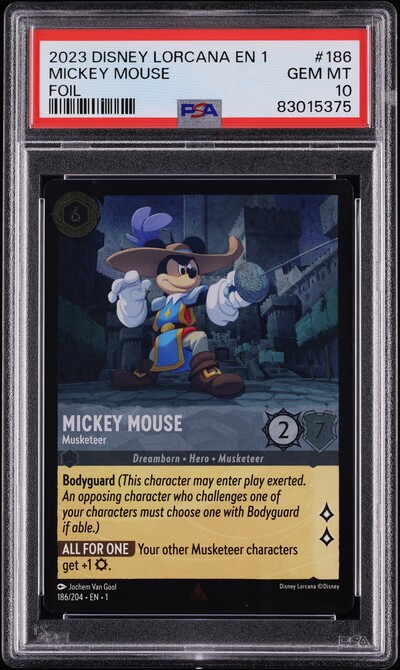 2023 Disney Lorcana En 1 The First Chapter Foil Mickey Mouse #186