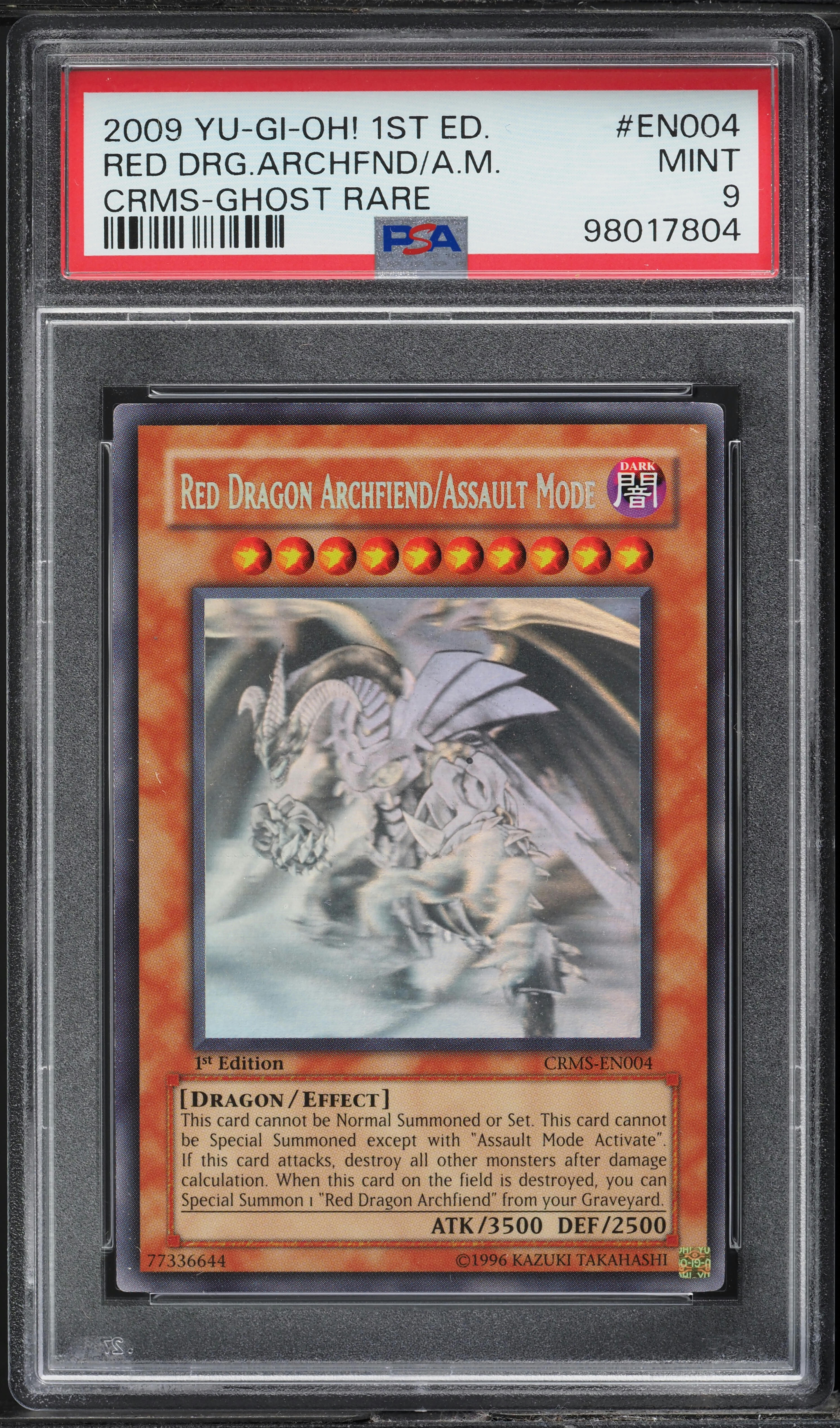 2009 Yu-Gi-Oh! Crimson Crisis 1st Ed Ghost Red Dragon Archfiend