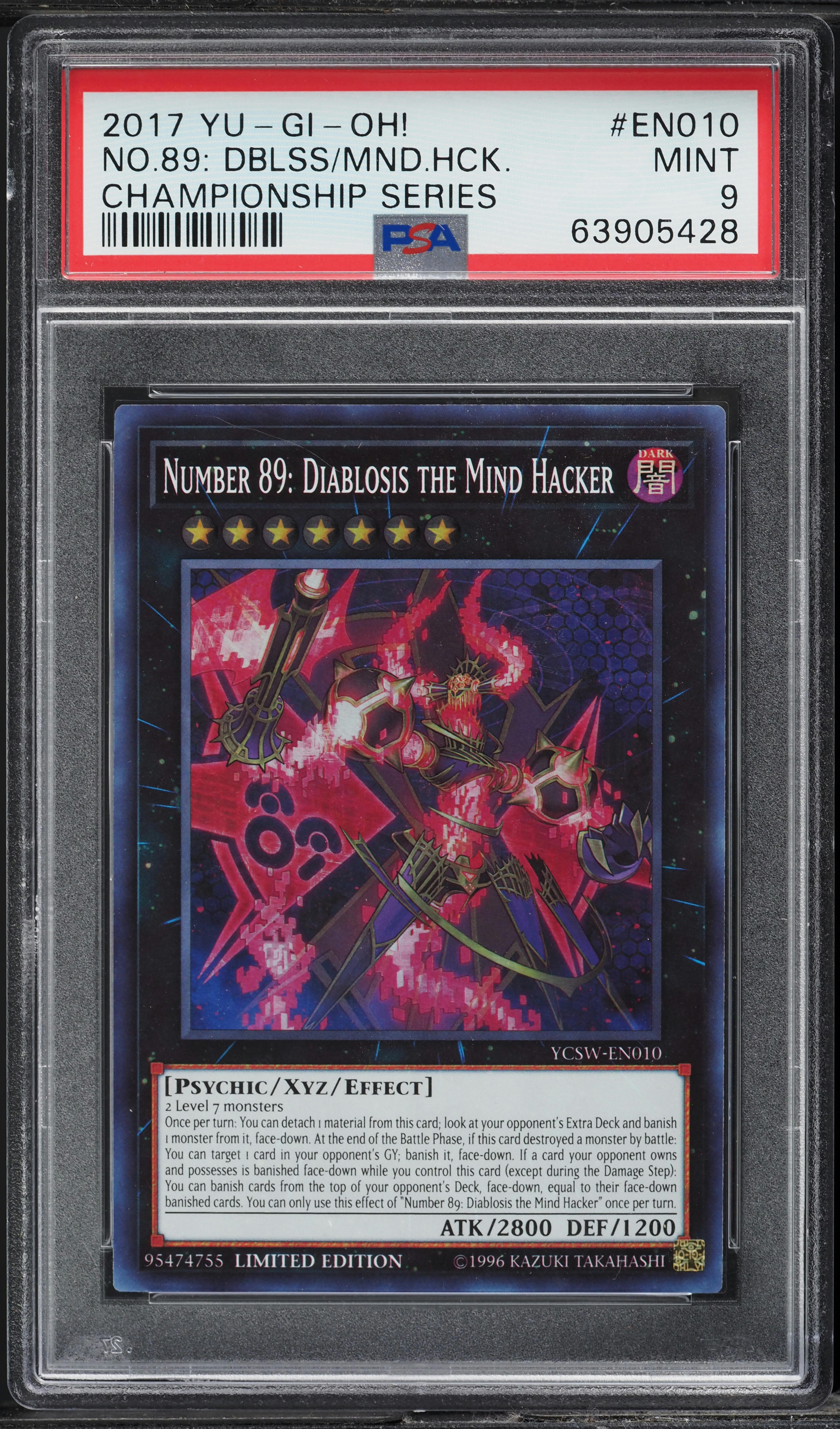 2017 Yu-Gi-Oh! Championship Series No.89 Diablosis Mind Hacker
