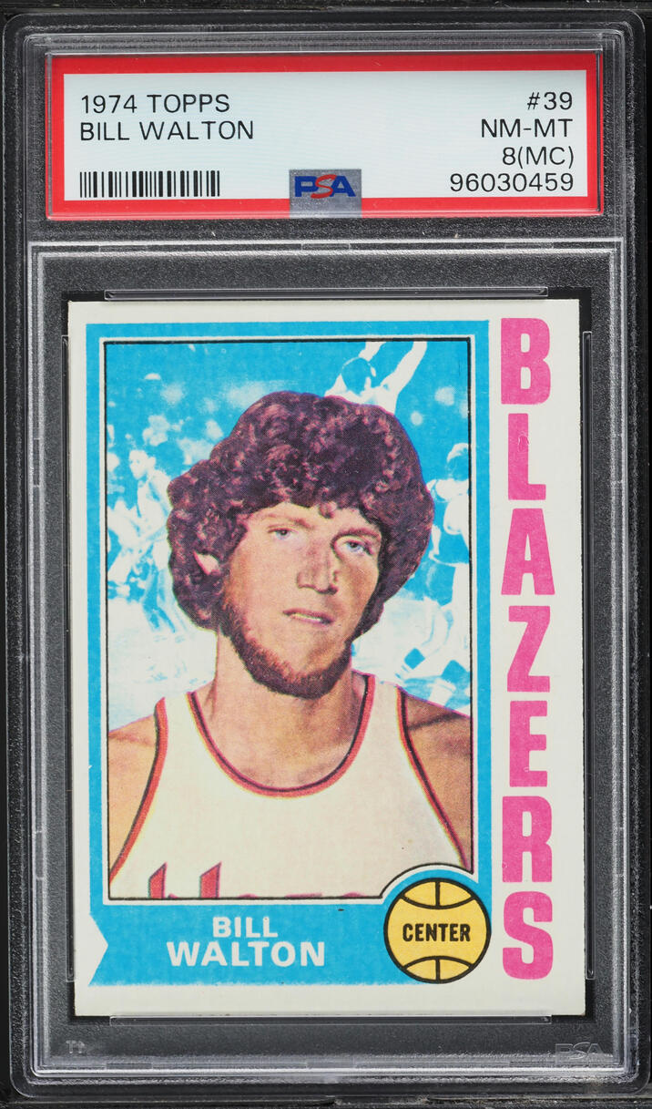1974 Topps Basketball Bill Walton ROOKIE #39 PSA 8(mc) NM-MT