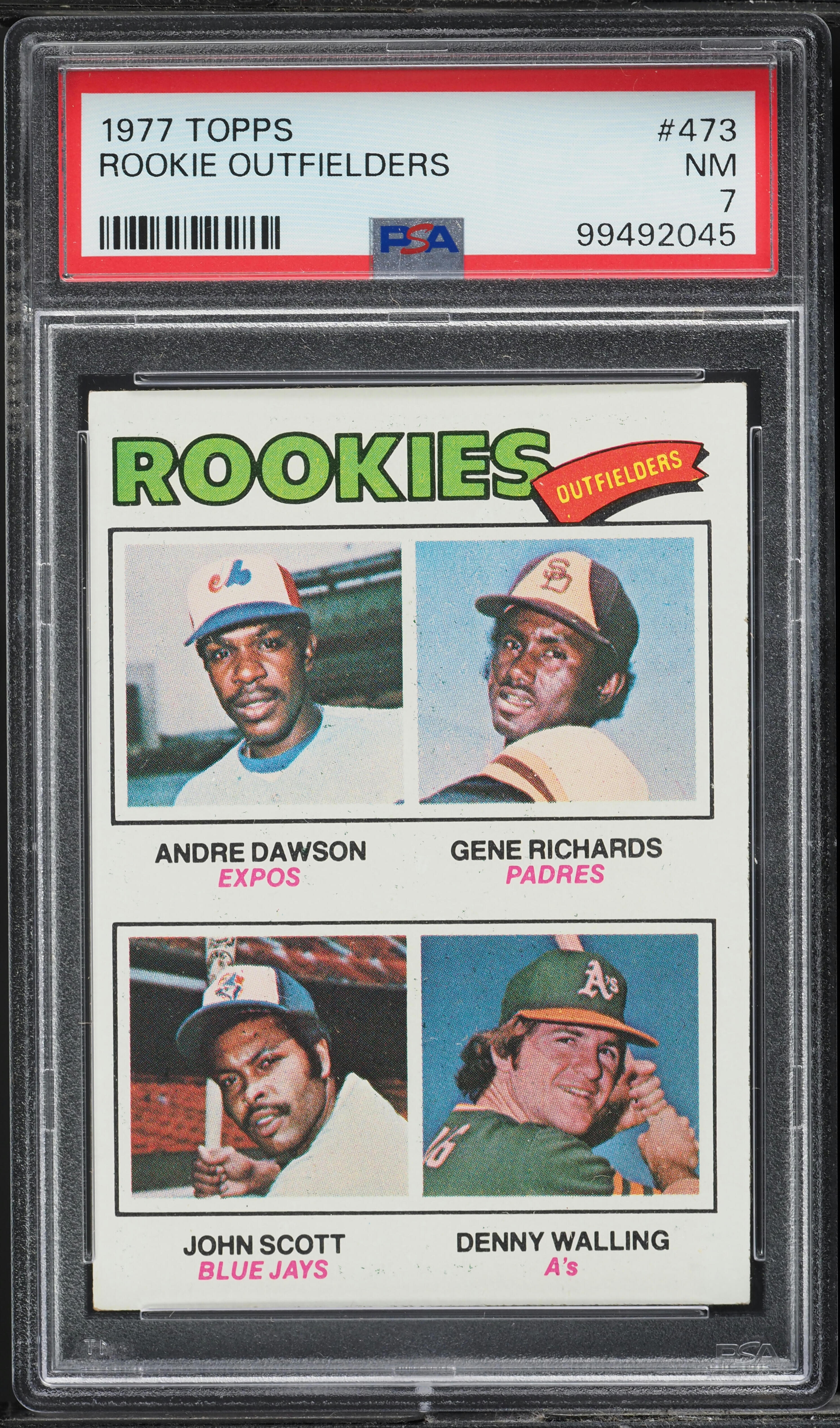 1977 Topps Andre Dawson ROOKIE #473 PSA 7 NRMT on Fanatics Collect