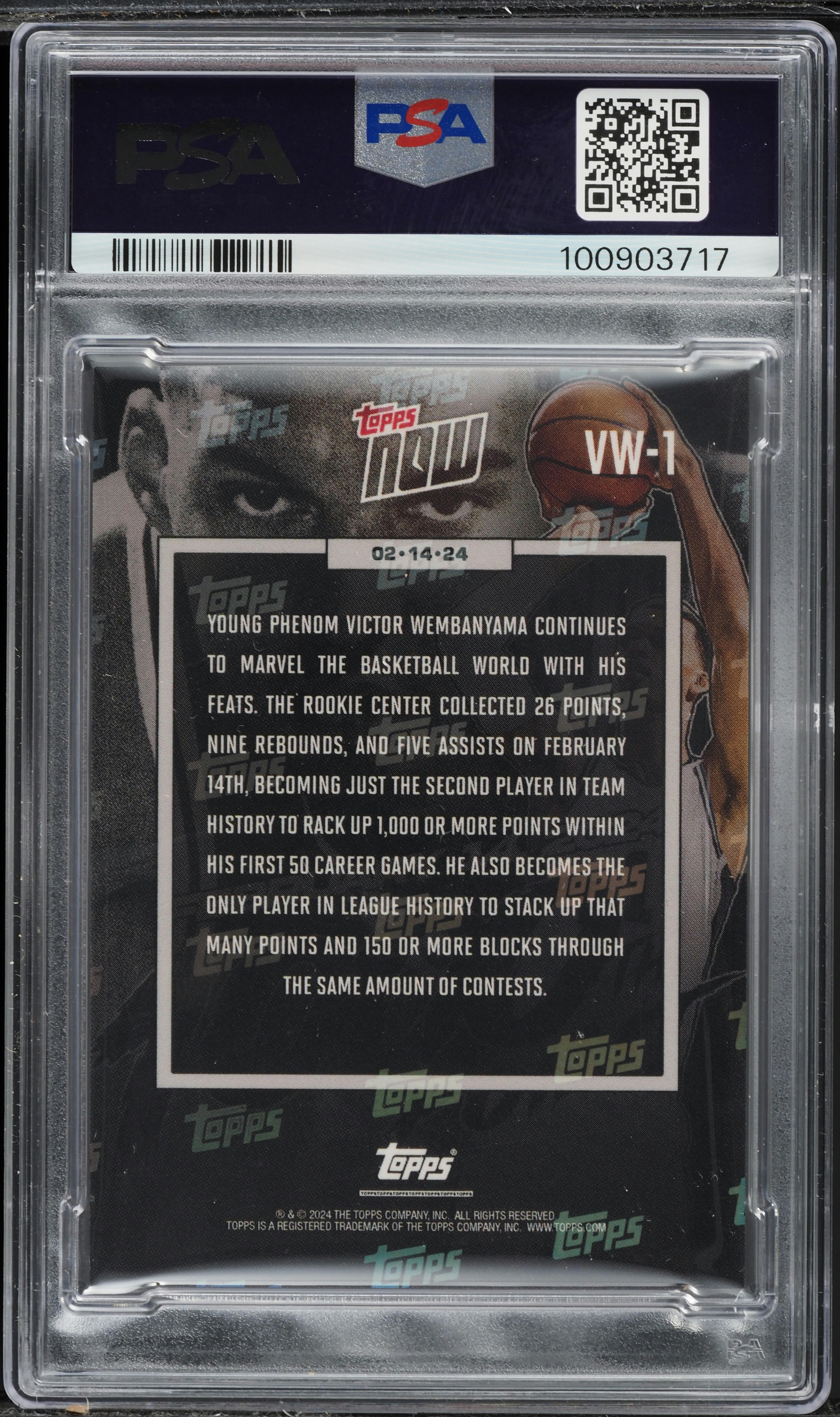 Victor Wembanyama Spurs Rookie Card 2023 Topps Now Victor Wembanyama 1st Pitch Rookie Card - TCC Graded Gem Mint 10 Wembanyama Rookie Card Victor Wembanyama Spurs Rookie Card 2023 Topps Now Victor Wembanyama 1st Pitch Rookie Card - TCC Graded Gem Mint 10 Wembanyama Rookie Card