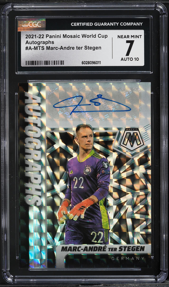 2021 Panini Mosaic World Cup Marc-Andre Ter Stegen AUTO #A-MTS CGC 7 NRMT