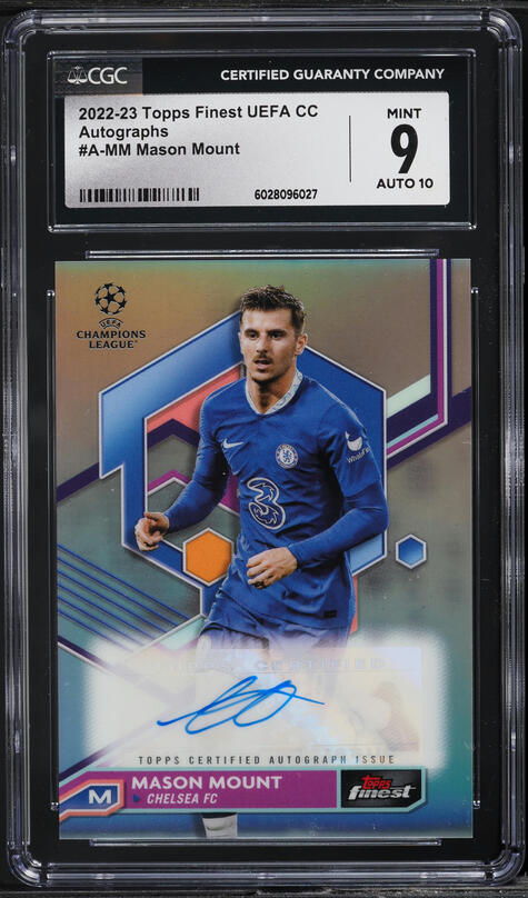 2019 Topps Chrome UCL Sapphire Edition Mason Mount ROOKIE #30 PSA