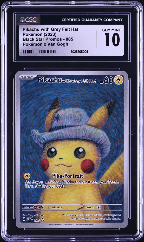 2023 Pokémon Pikachu with Grey Felt Hat 2023 Pikachu with Grey Felt Hat ARS 10 Full Art - Cardova Japan