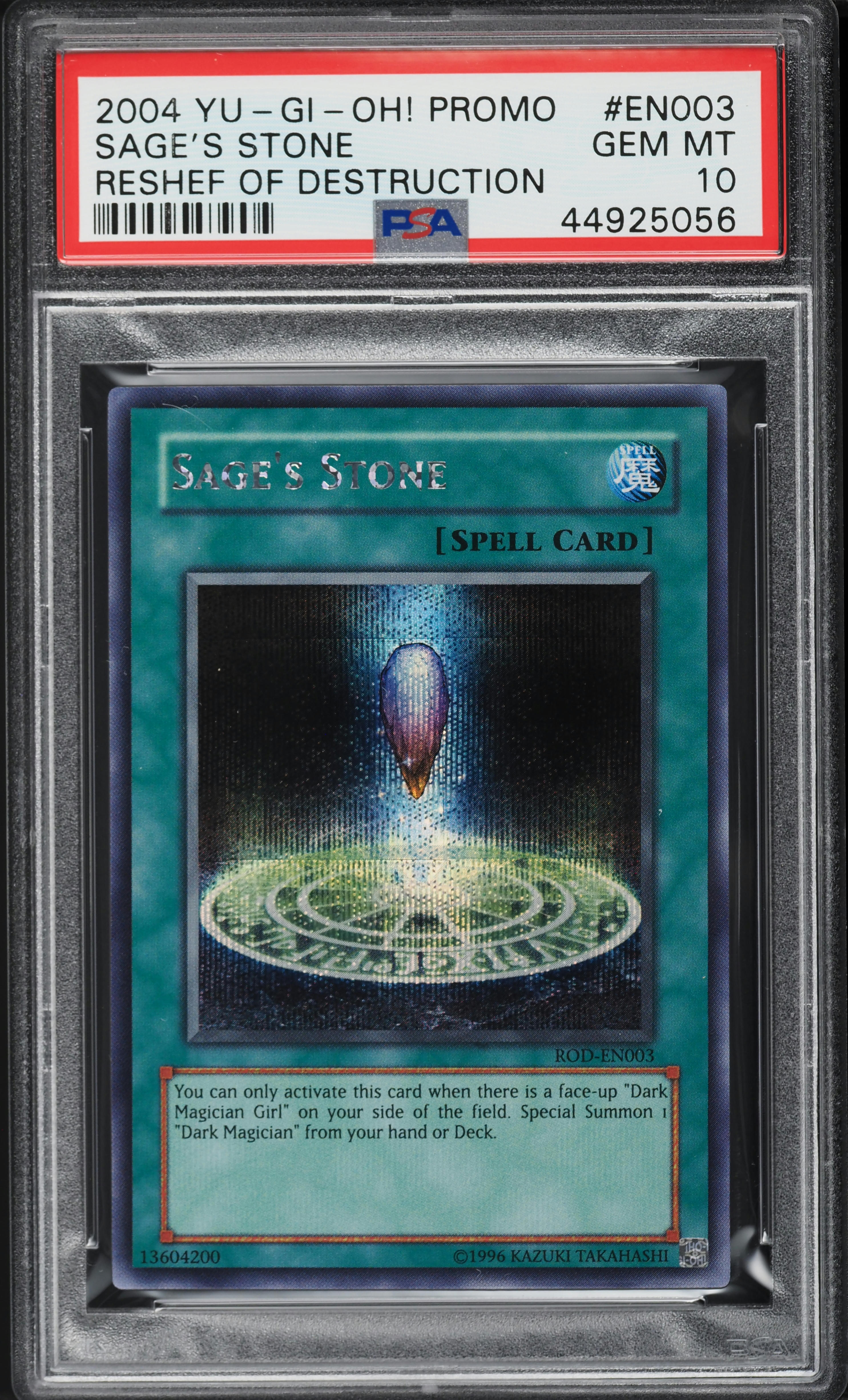 2004 Yu-Gi-Oh! Promo Reshef Of Destruction Sage's Stone #ROD-EN003 PSA 10  GEM on Fanatics Collect