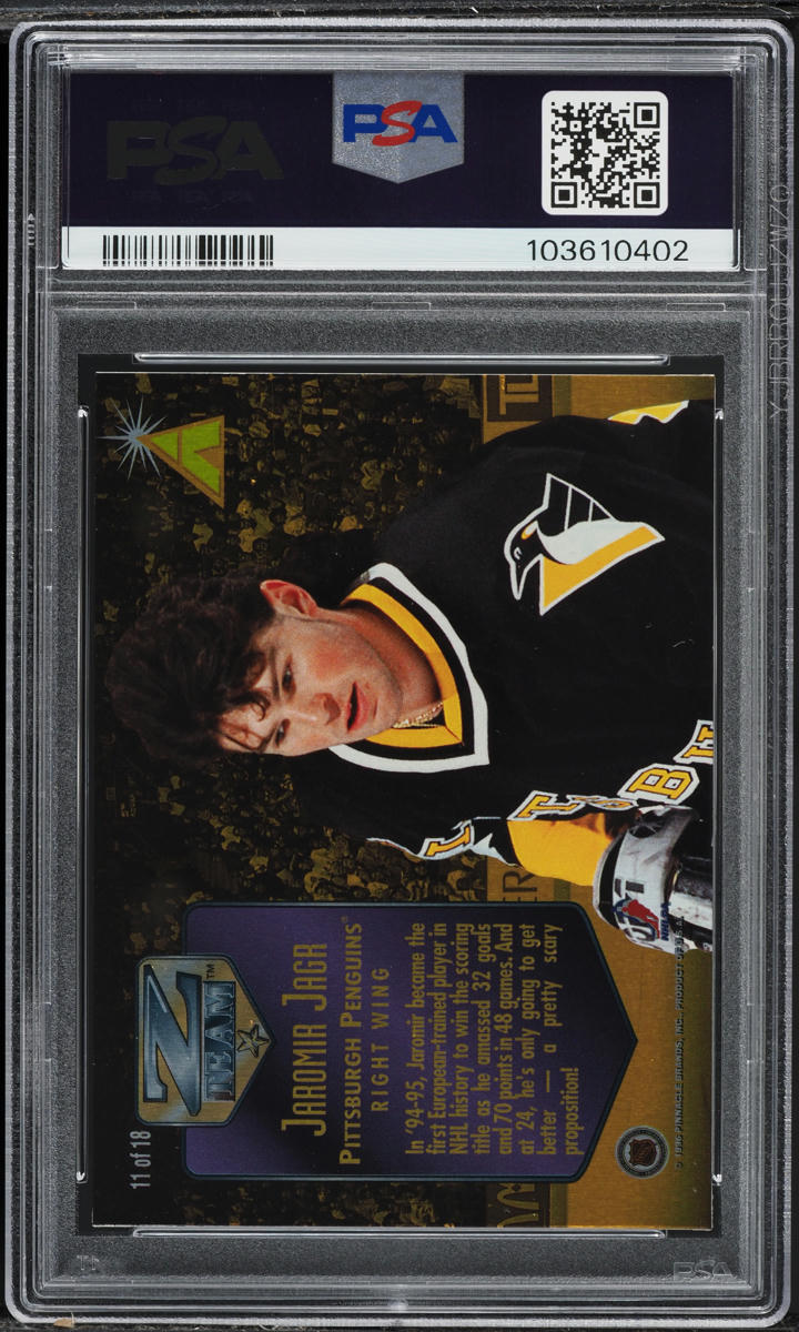 1995 Zenith Z-Team Jaromir Jagr #11 PSA 9 MINT on Fanatics Collect