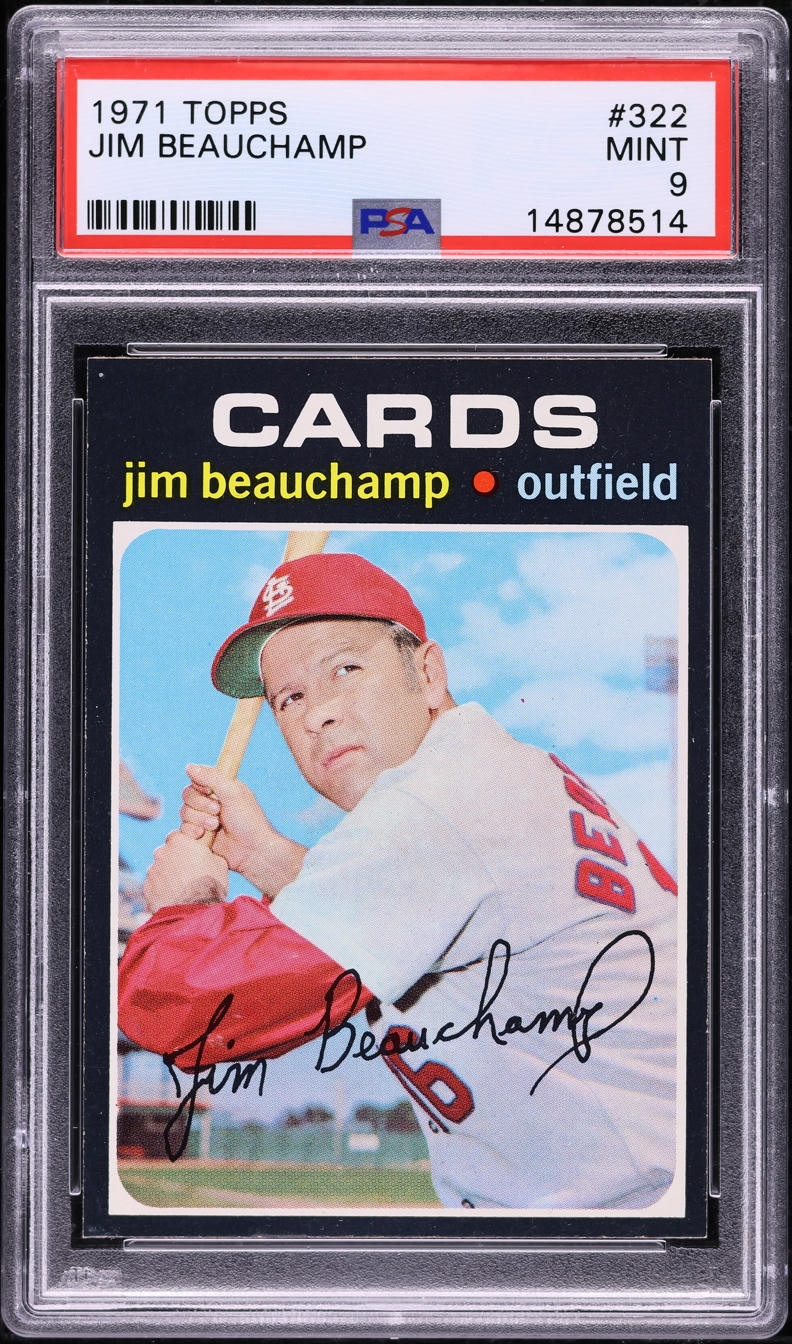 1971 Topps Jim Beauchamp #322 PSA 9 MINT