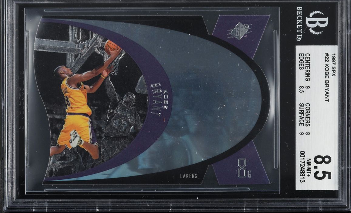 1997 SPx Die-Cut Kobe Bryant #22 BGS 8.5 NM-MT+