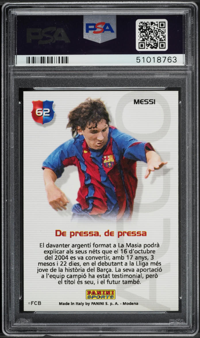 2004 Panini Sports Mega Cracks Barca Campio Lionel Messi ROOKIE