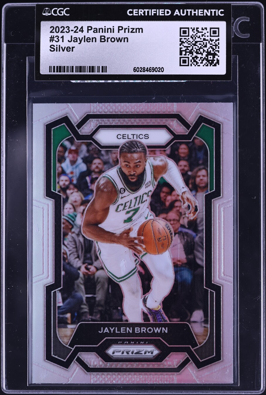2023 Panini Prizm Silver Jaylen Brown #31 CGC AUTH