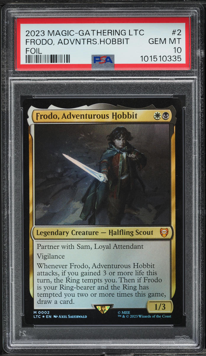 2023 Magic The Gathering Tales Middle-Earth Foil Frodo Adventurous Hobbit PSA 10 on Fanatics Collect 2023 Magic The Gathering Tales Middle-Earth Foil Frodo Adventurous Hobbit PSA 10 on Fanatics Collect