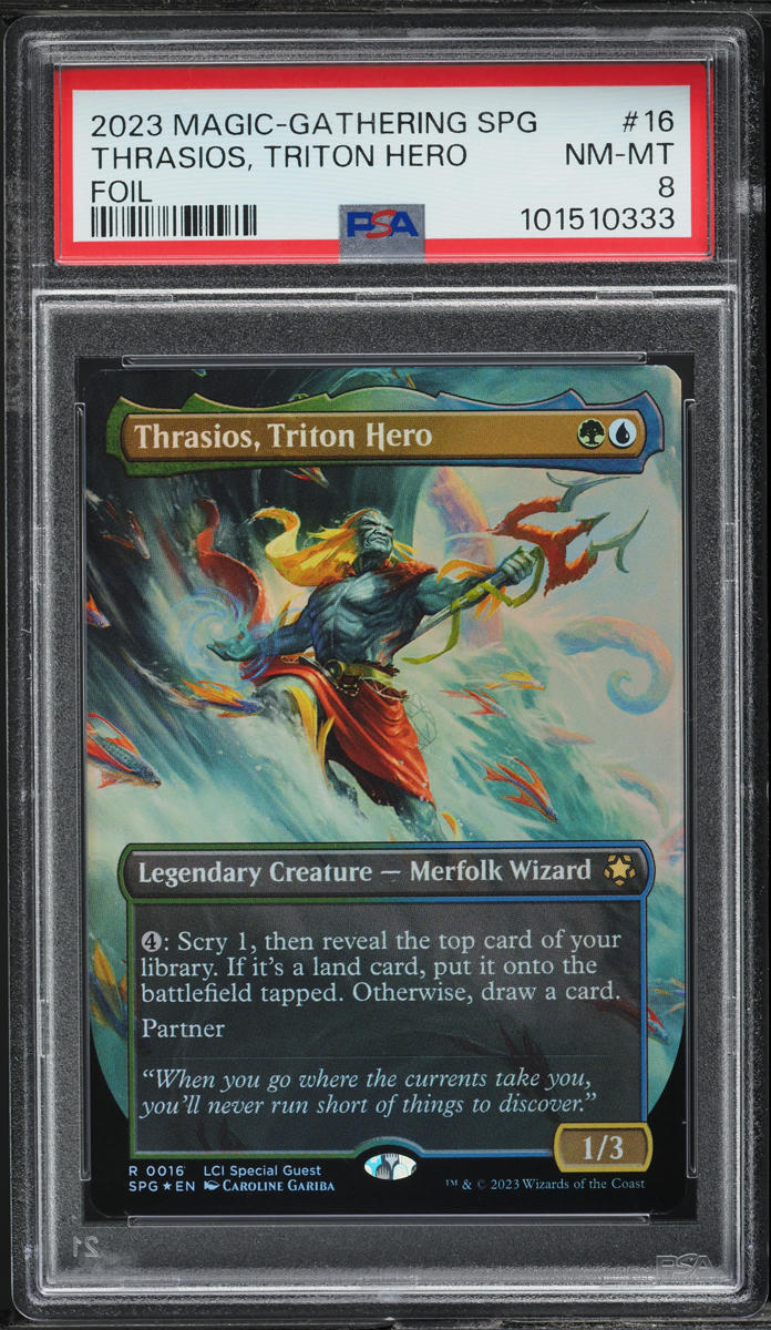 2023 Magic The Gathering Caverns Of Ixalan Special Thrasios Triton Hero PSA 8 on Fanatics Collect 2023 Magic The Gathering Caverns Of Ixalan Special Thrasios Triton Hero PSA 8 on Fanatics Collect