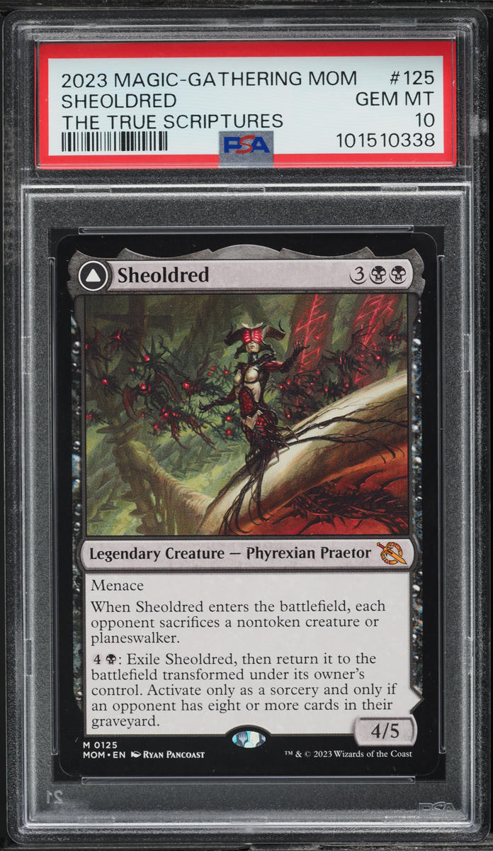 2023 Magic The Gathering MTG March Of Machine True Scriptures Sheoldred PSA 10 on Fanatics Collect 2023 Magic The Gathering MTG March Of Machine True Scriptures Sheoldred PSA 10 on Fanatics Collect