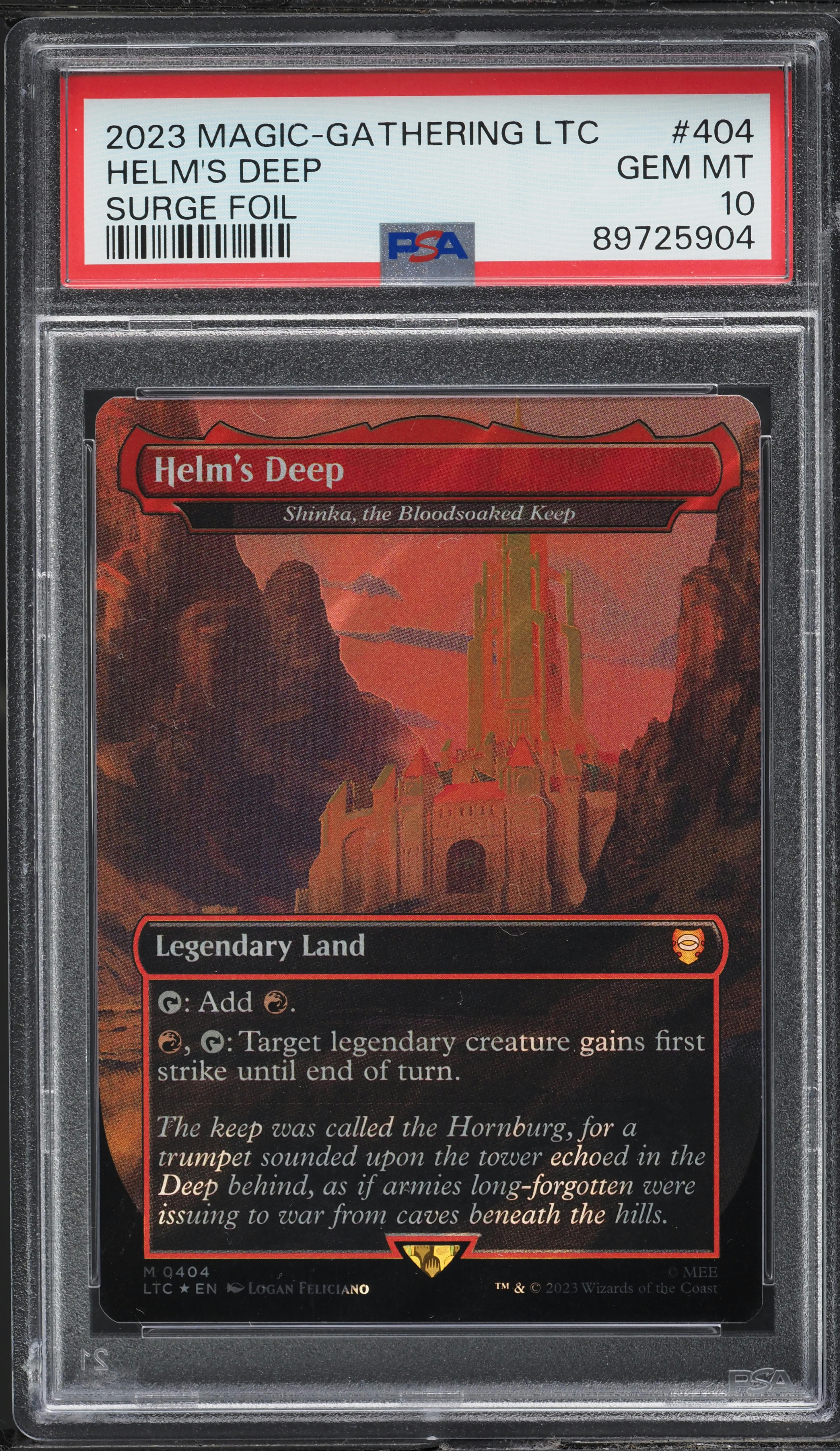 2023 Magic The Gathering Tales Middle-Earth Commander Foil Helm