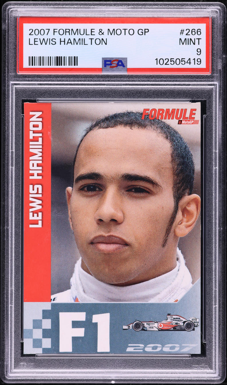 2007 Formule & MotoGP F1 Lewis Hamilton ROOKIE #266 PSA 9 MINT