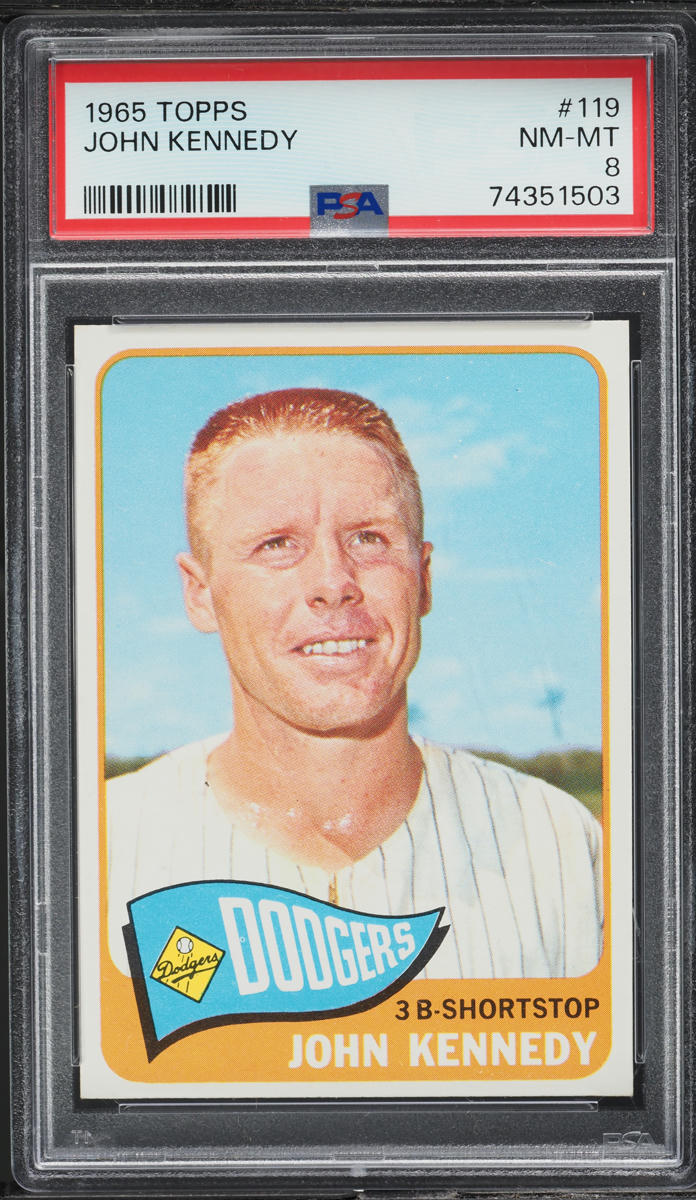 1965 Topps John Kennedy #119 PSA 8 NM-MT