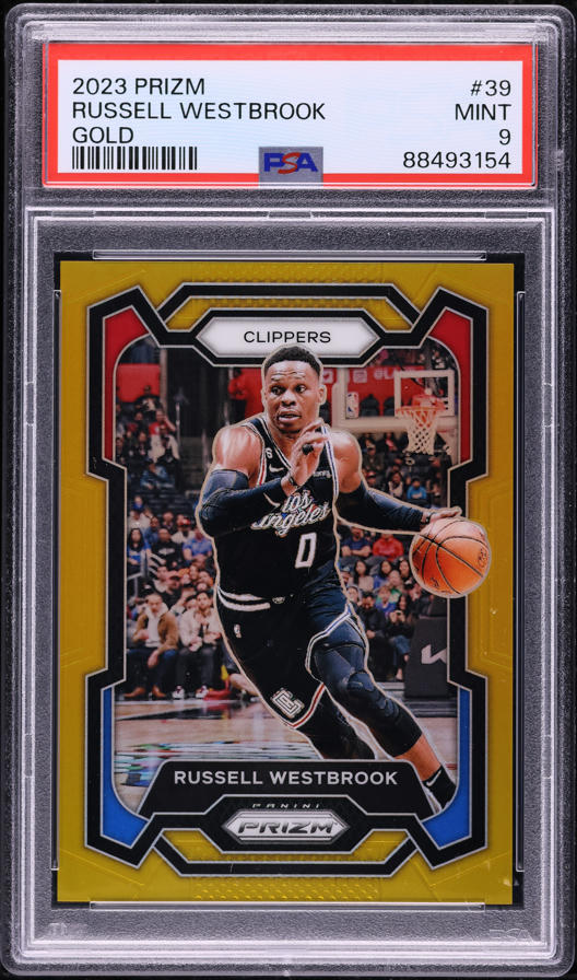 2021 Select Conocurse Zebra Prizm Russell Westbrook #54 PSA 10 GEM