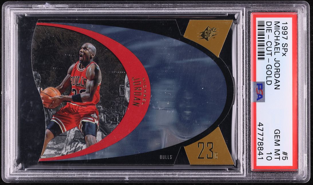 1997 SPx Gold Die-Cut Michael Jordan #5 PSA 10 GEM MINT