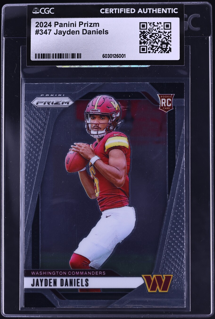 2024 Panini Prizm Jayden Daniels ROOKIE #347 CGC AUTH