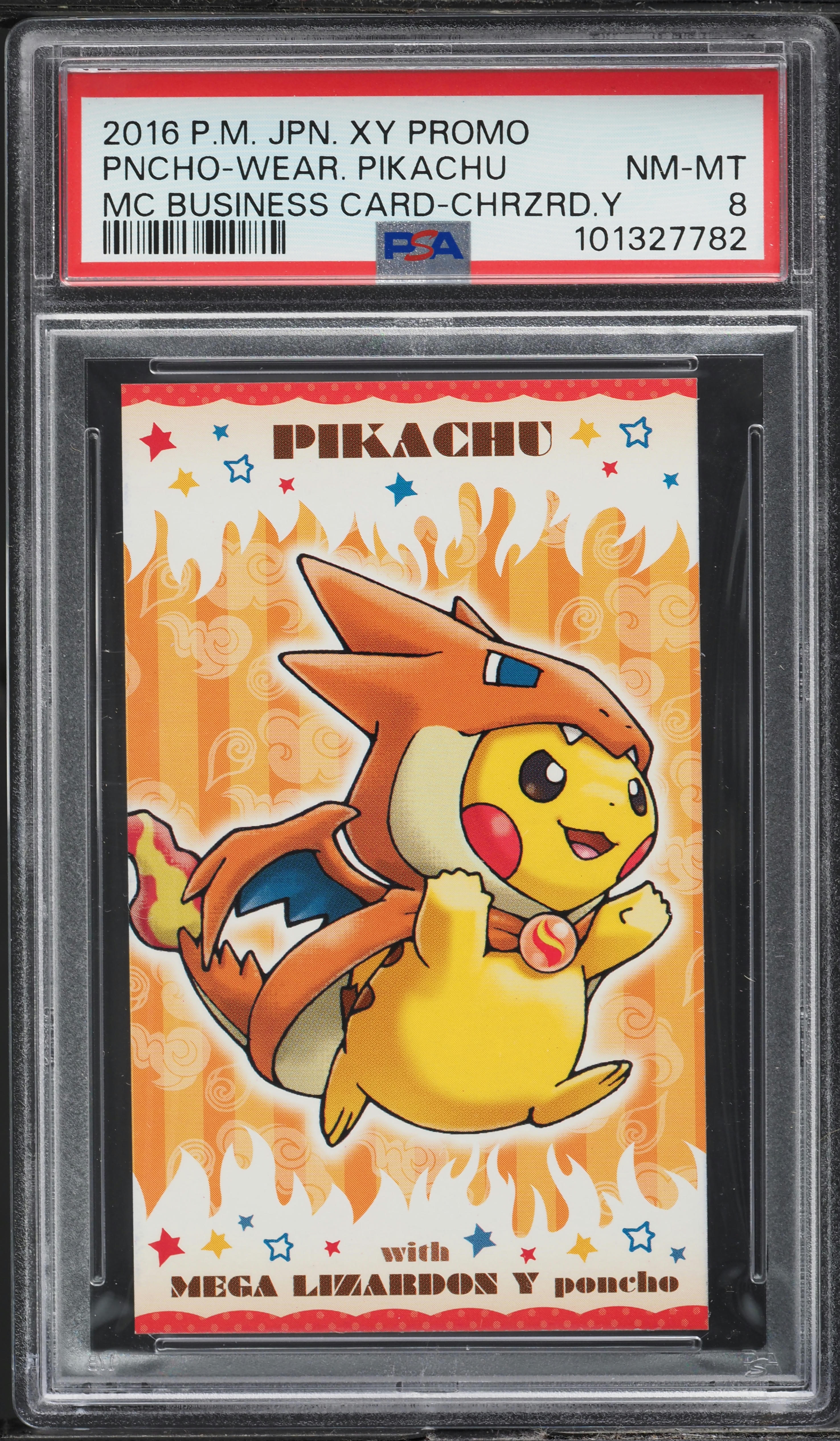 2016 Pokemon Japanese XY Promo MC Business Card Charizard Poncho