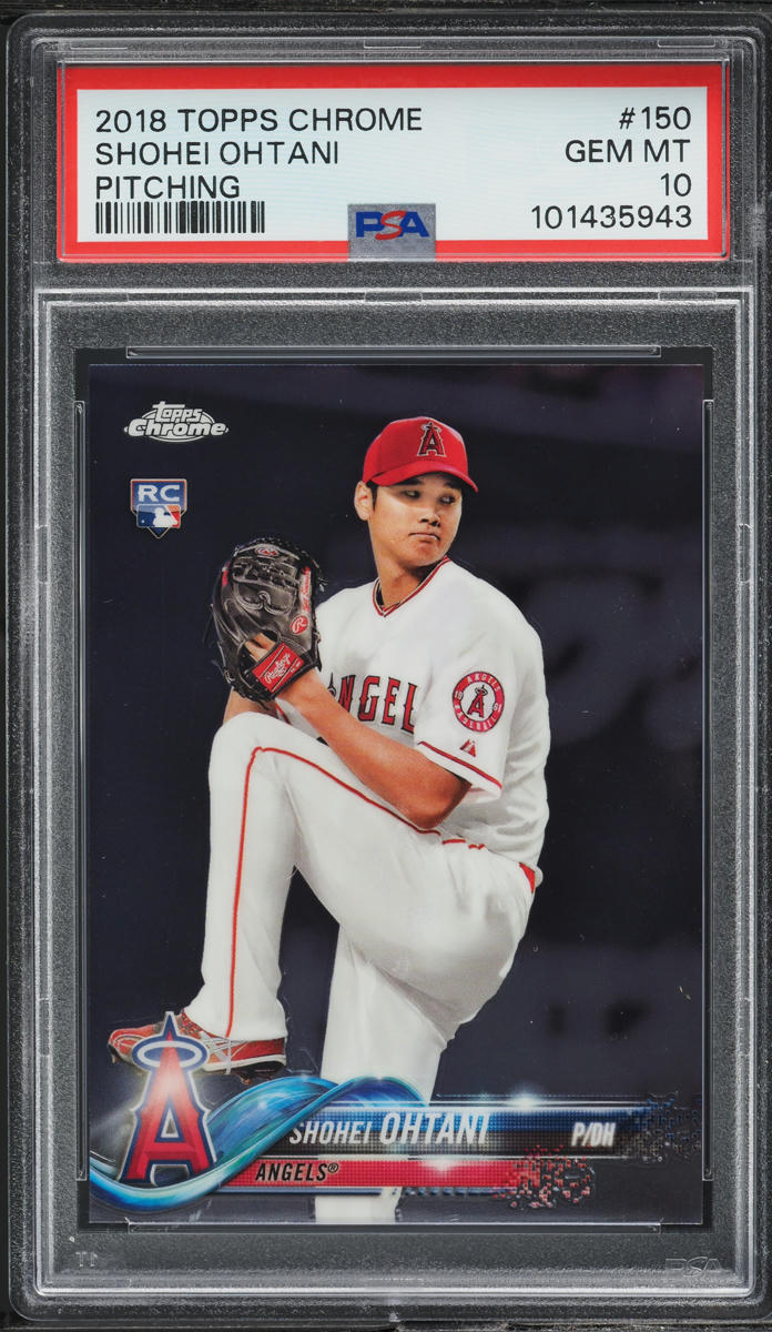 2018 Topps Chrome Pitching Shohei Ohtani ROOKIE #150 PSA 10 GEM MINT