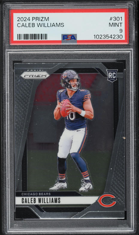 2024 Panini Prizm Caleb Williams ROOKIE #301 PSA 9 MINT on