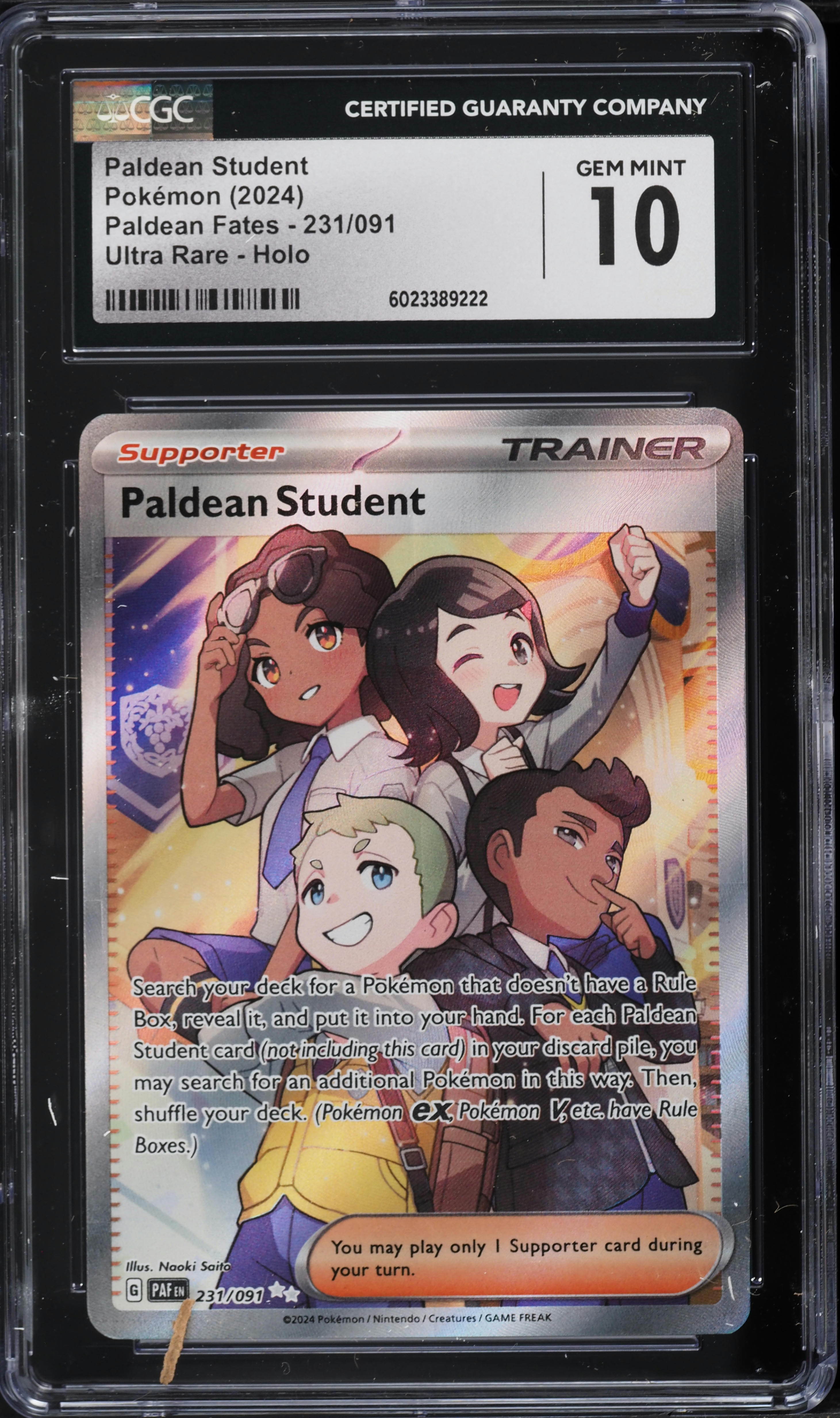 paldean student pokemon card Pokemon Card Japanese Paldean Student Reverse Holo 179/190 sv4a – TOYSUCKER main image 1