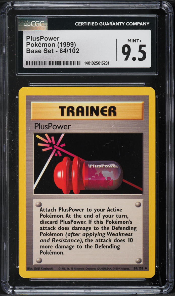 1999 Pokemon Base Set PlusPower #84 CGC 9.5 MINT+