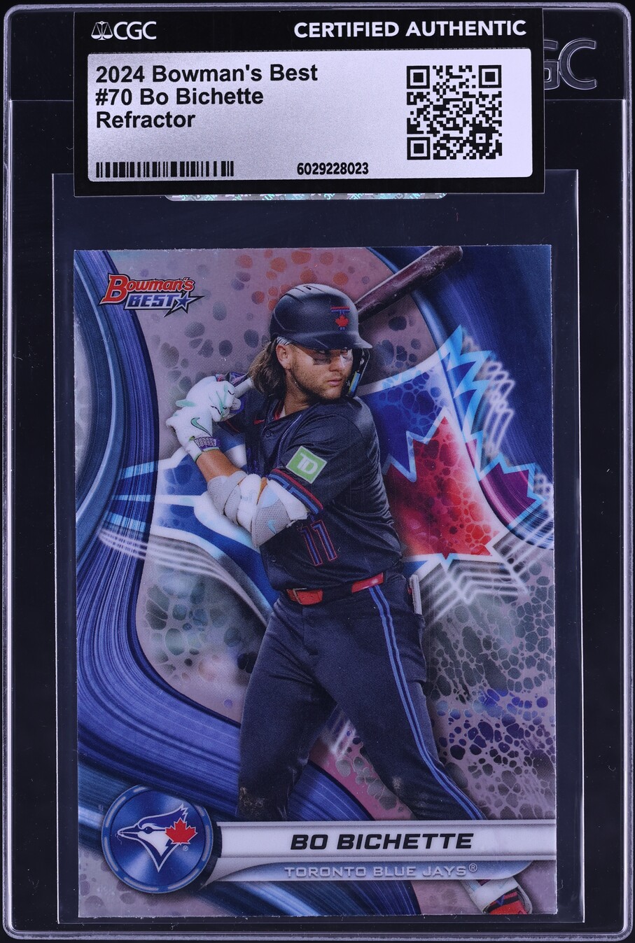 2024 Bowman's Best Refractor Bo Bichette #70 CGC AUTH