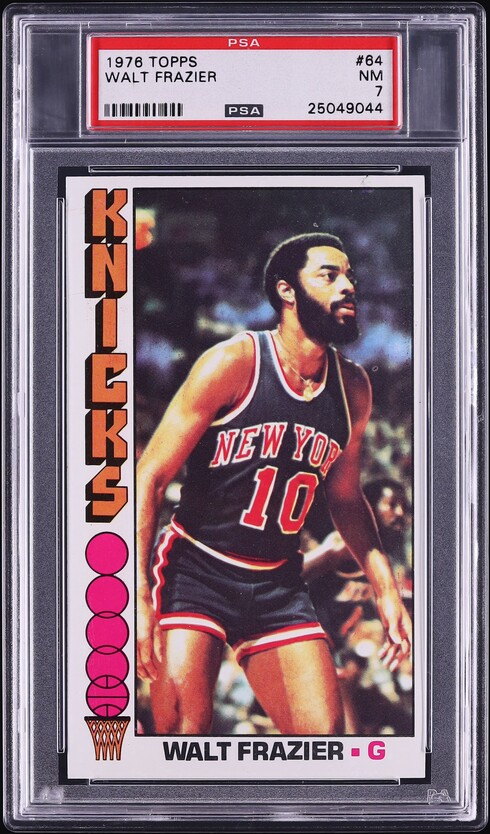 1976 Topps Basketball Walt Frazier #64 PSA 7 NRMT