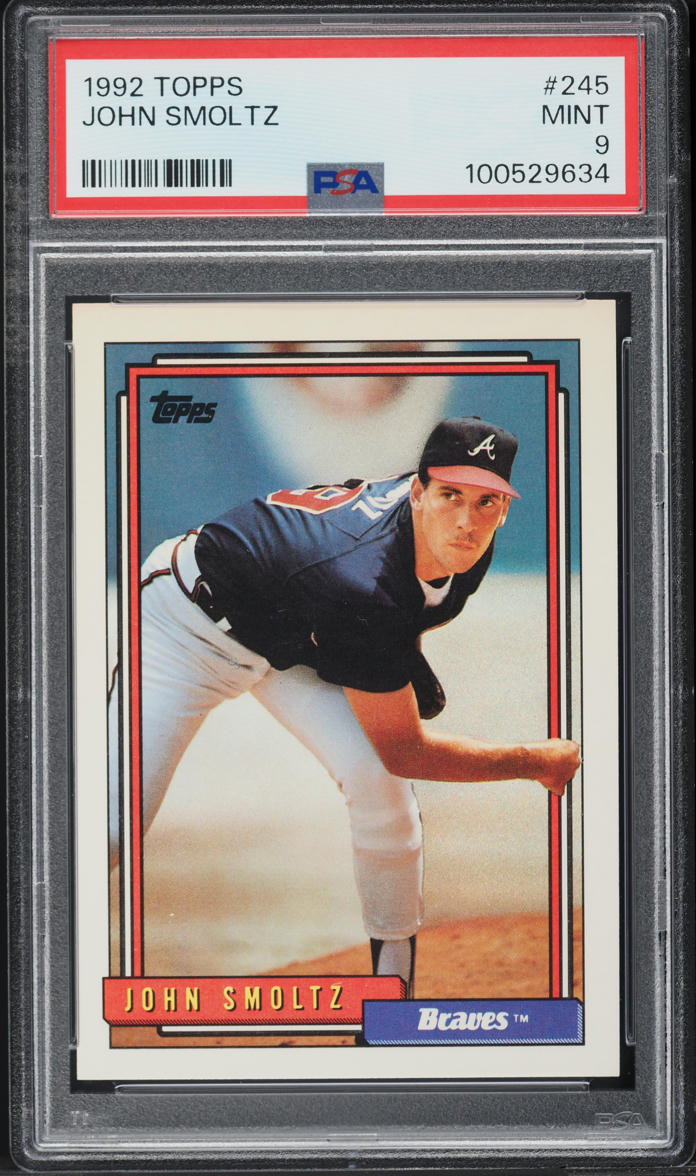 1992 Topps John Smoltz #245 PSA 9 MINT