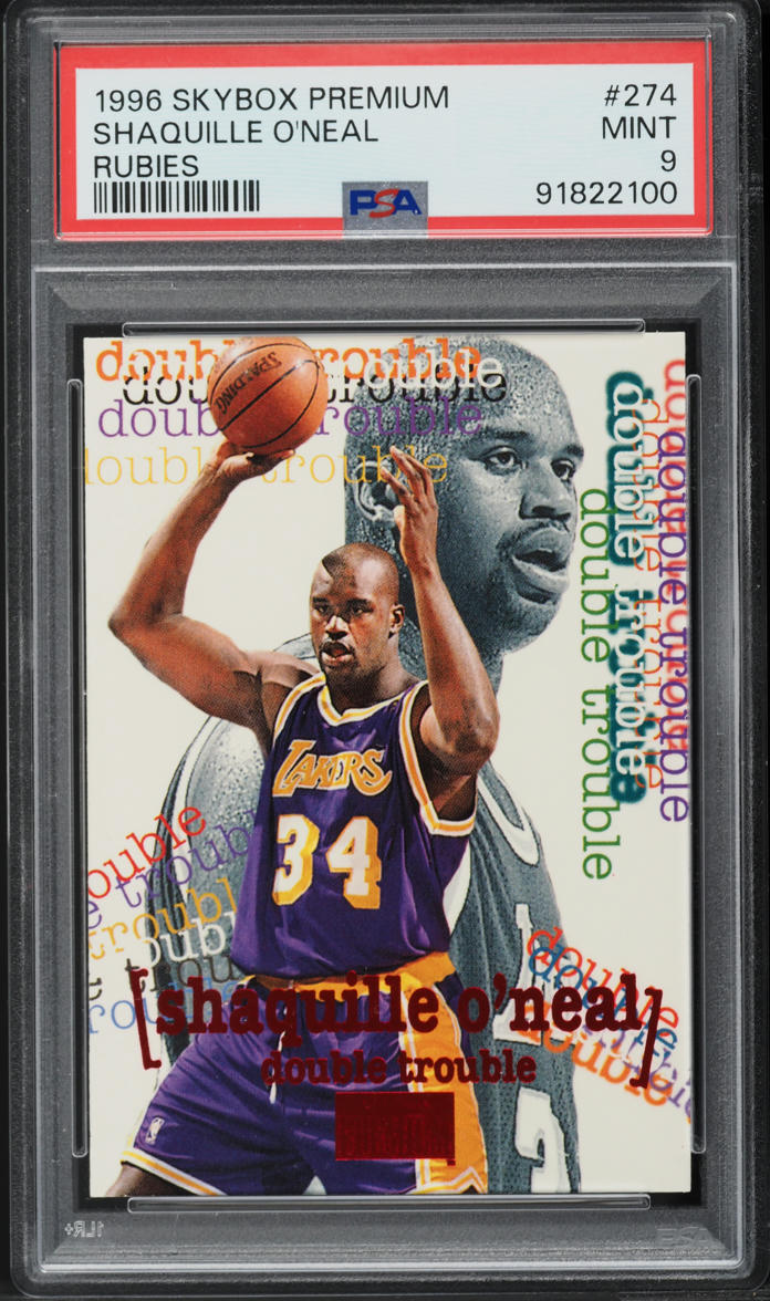 1996 Skybox Premium Rubies Shaquille O'Neal #274 PSA 9 MINT