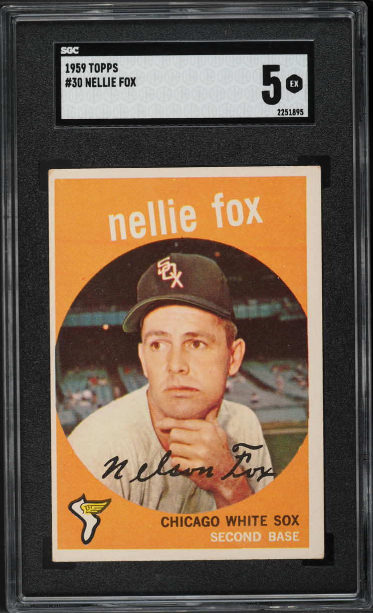 1959 Topps Nellie Fox #30 SGC 5 EX