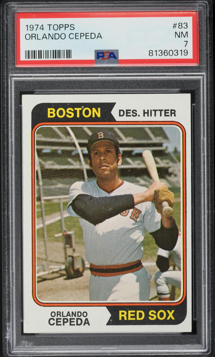1974 Topps Orlando Cepeda #83 PSA 7 NRMT