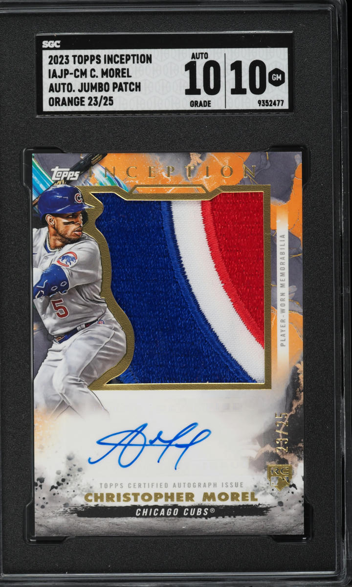 2023 Topps Inception Orange Christopher Morel ROOKIE PATCH AUTO
