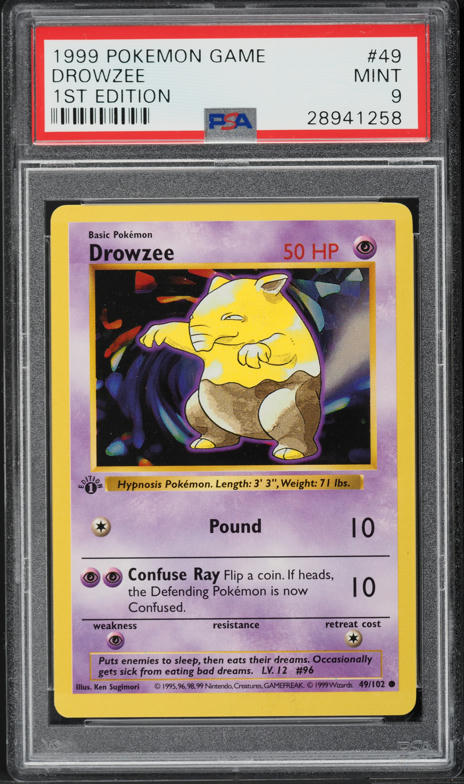 1999 Pokemon Base Set Yellow Cheeks Pikachu #58 PSA 7 NRMT on