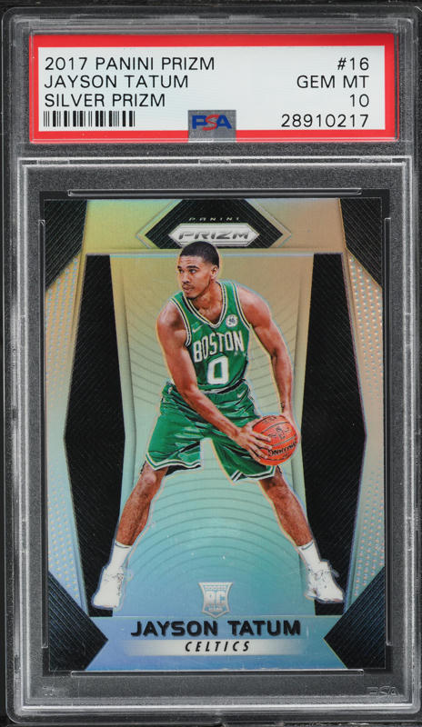 2017 Panini Prizm Green Pulsar Jayson Tatum ROOKIE /25 #16 BGS 9.5
