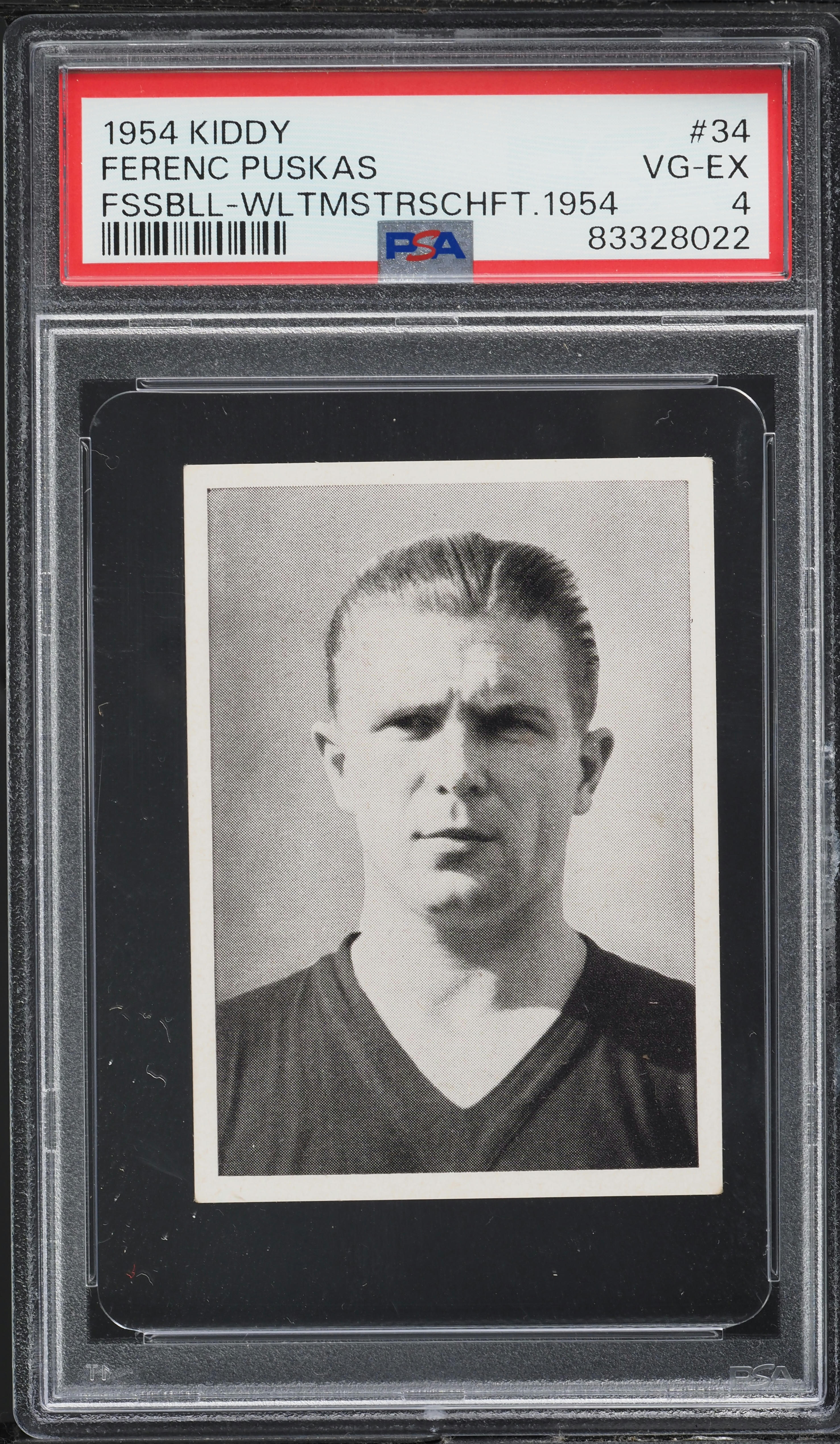 1954 Kiddy Ferenc Puskas ROOKIE, FUSSBALL WELTMEISTERSCHAFT #34