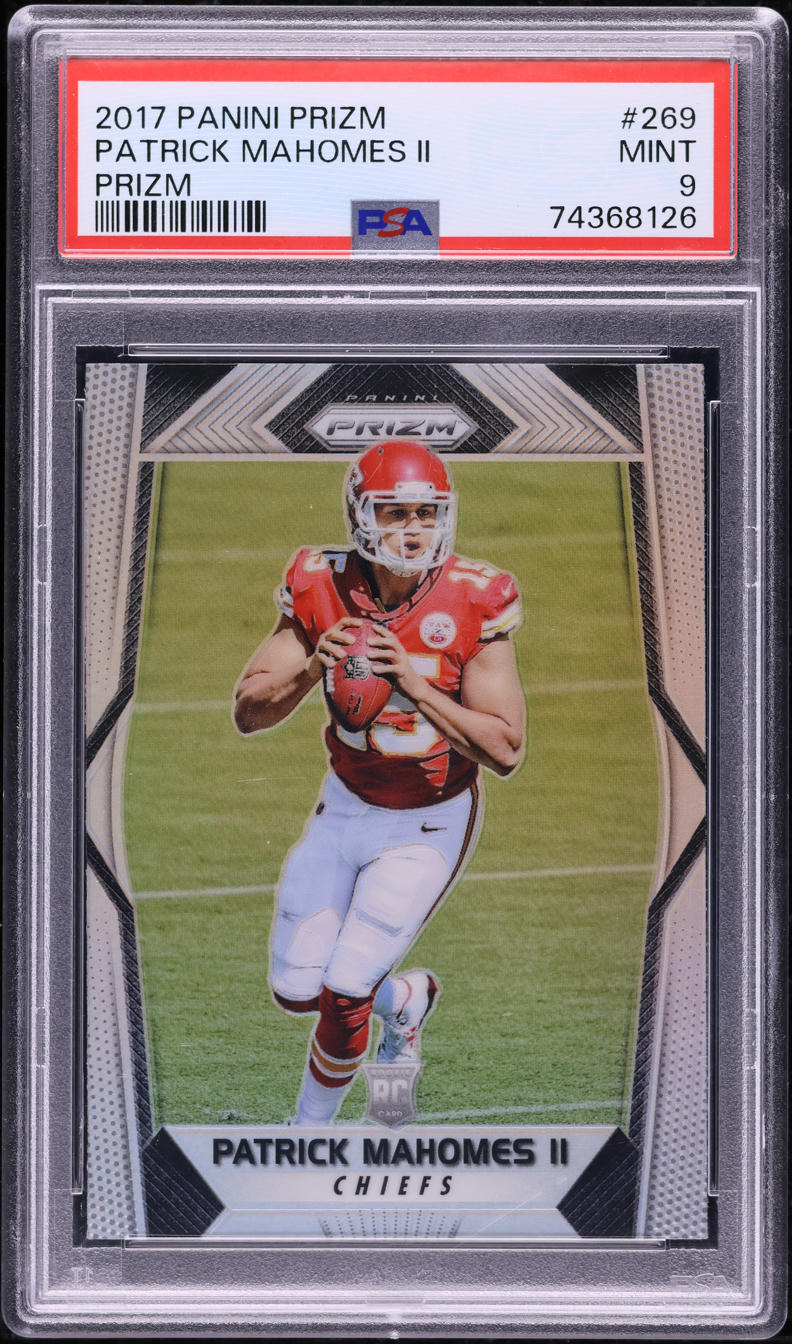 2017 Panini Prizm Silver Patrick Mahomes II ROOKIE #269 PSA 9 MINT