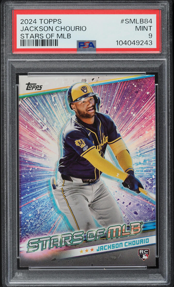 2024 Topps Stars Of MLB Jackson Chourio ROOKIE #SMLB-84 PSA 9 MINT
